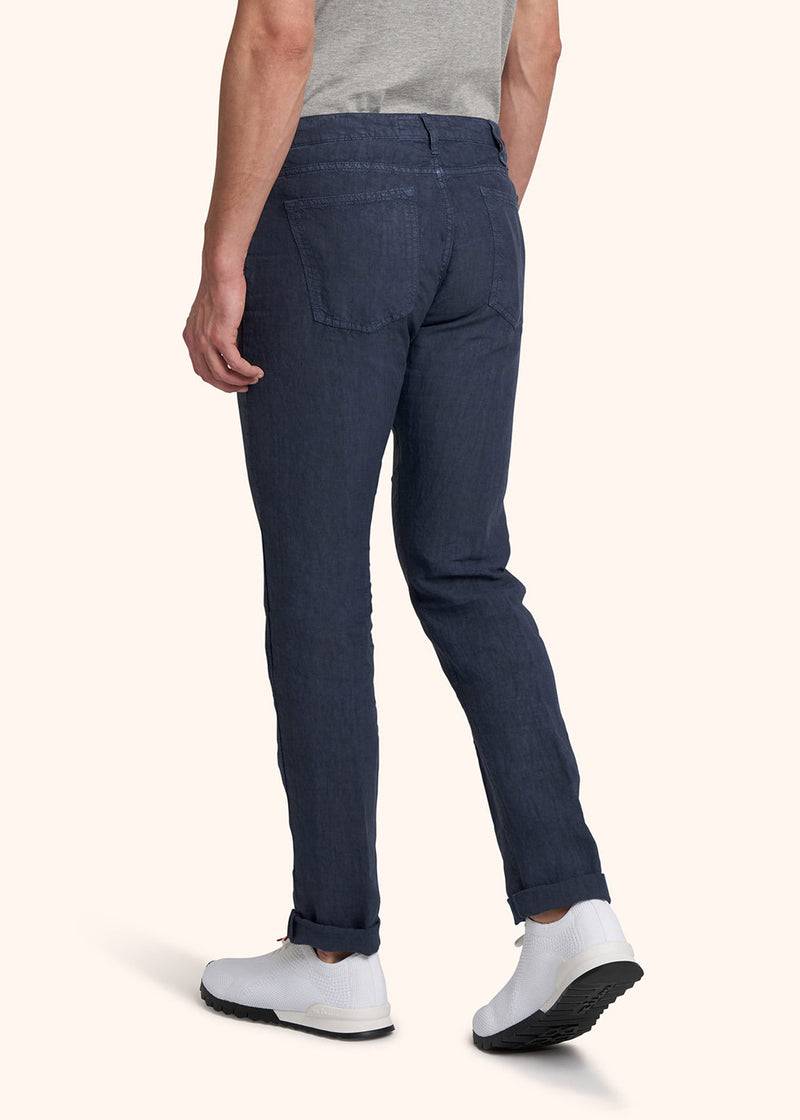 Kiton PANTALONI ULTRA SLIM Lino UPNJSM2J0760A07 Negozi Online