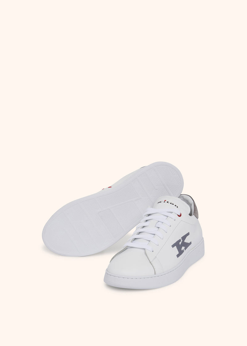 Kiton SCARPA SNEAKERS CALFSKIN USSN001XB601903 Nuova