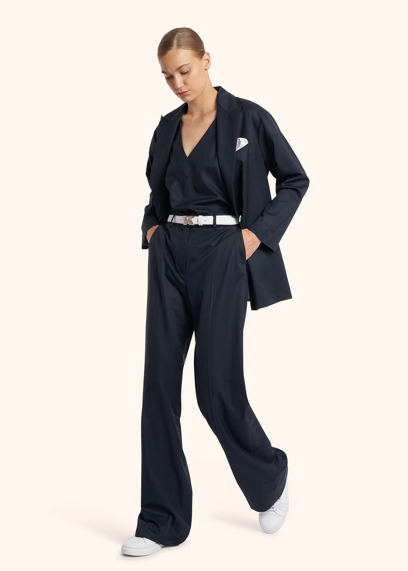 Kiton PANTALONI LANA VERGINE D48109K0102402 Negozi Online
