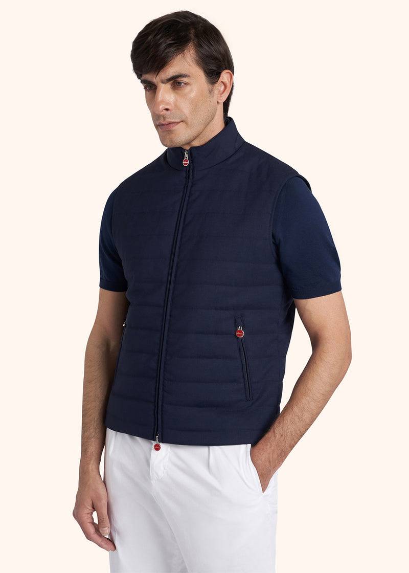 Kiton GIUBBOTTO SMANICATO LANA VERGINE UW1723K0638C05 Novità