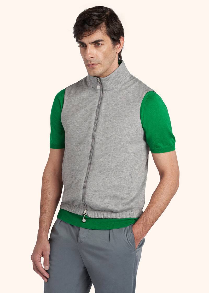 Kiton GIUBBOTTO SMANICATO POLIESTERE UW1730V0834C03 Presa
