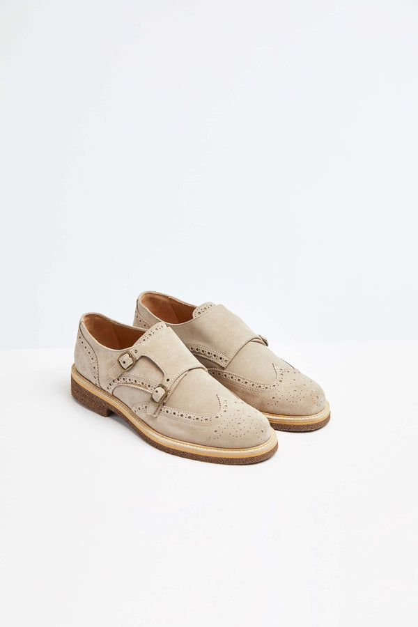 L.B.M. 1911 Monkstrap in pelle beige Monkstrap in pelle beige Soddisfazione Garantita