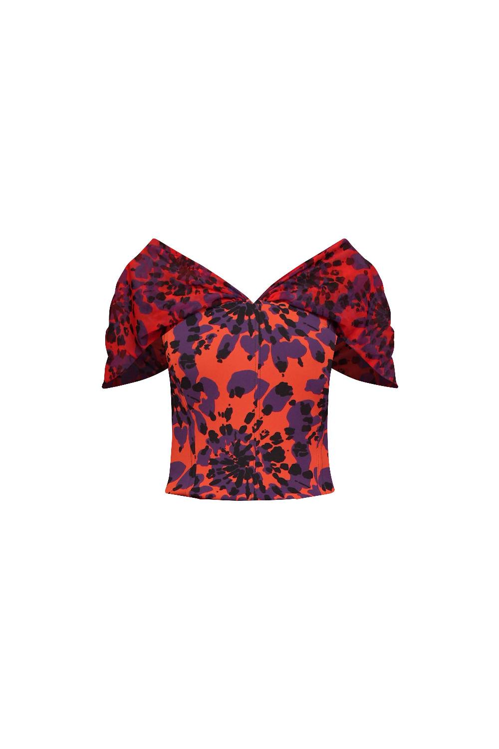 La Petite Robe Di Chiara Boni zanna illusion printed top Italy