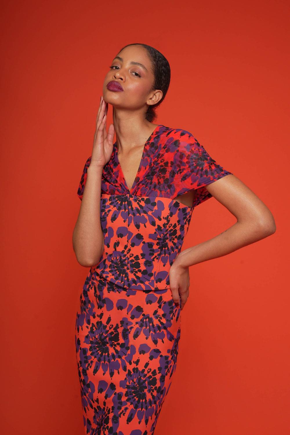 La Petite Robe Di Chiara Boni zanna illusion printed top Italy