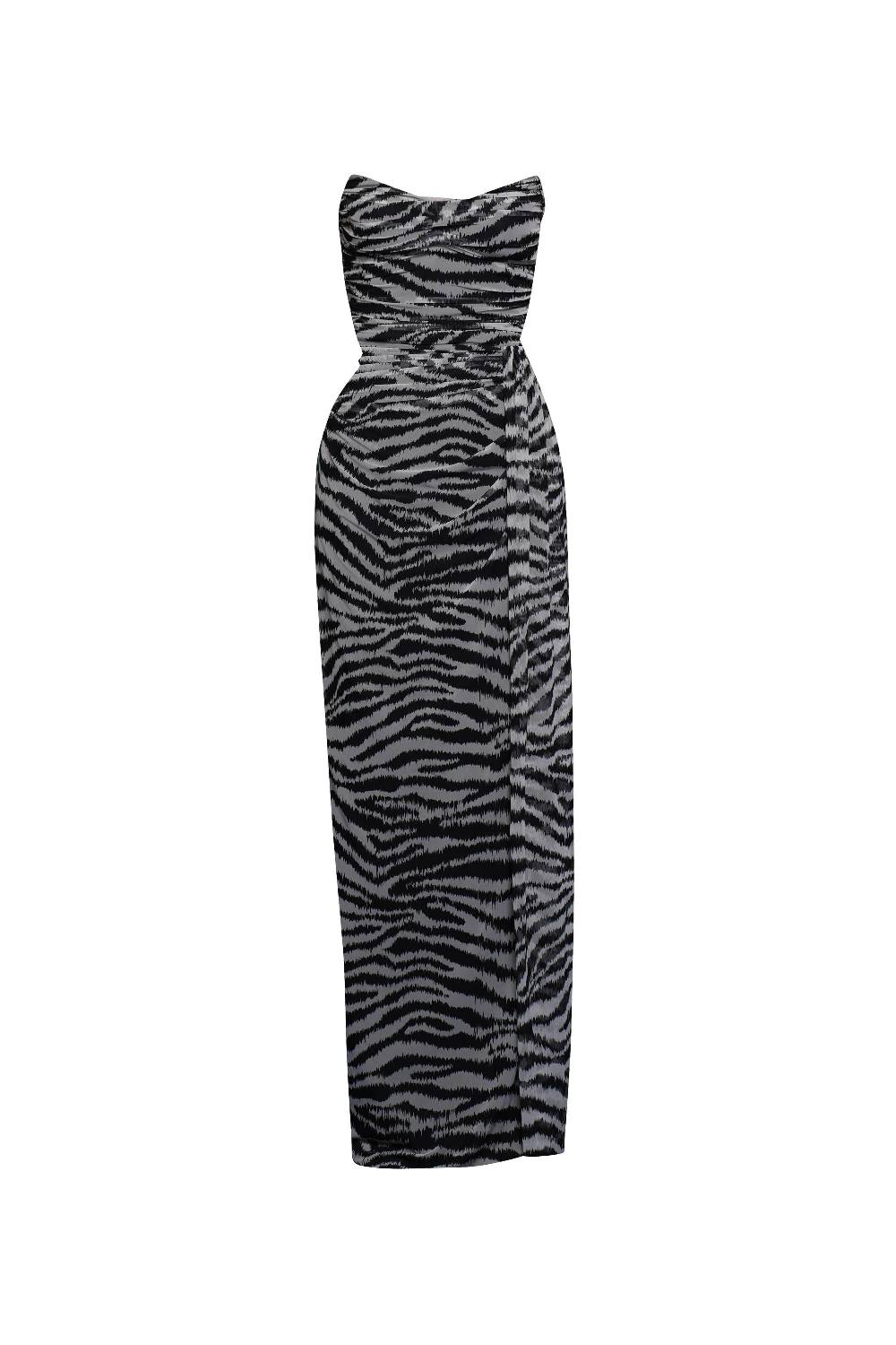 La Petite Robe Di Chiara Boni kriztina printed illusion gown Acquista Ora