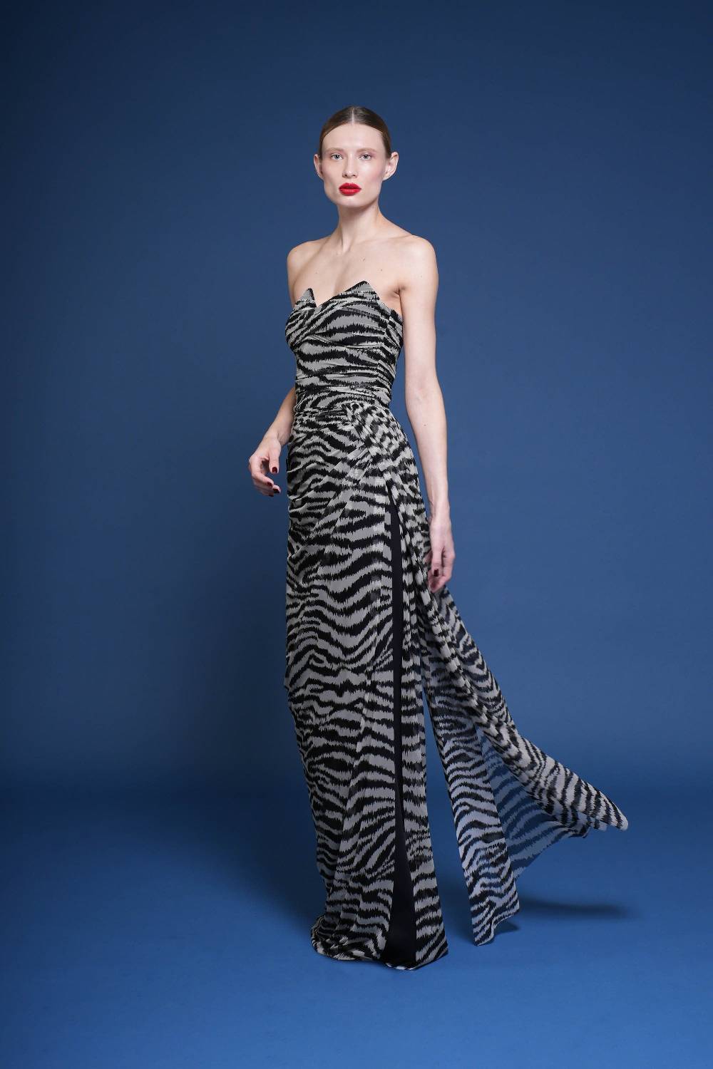 La Petite Robe Di Chiara Boni kriztina printed illusion gown Acquista Ora