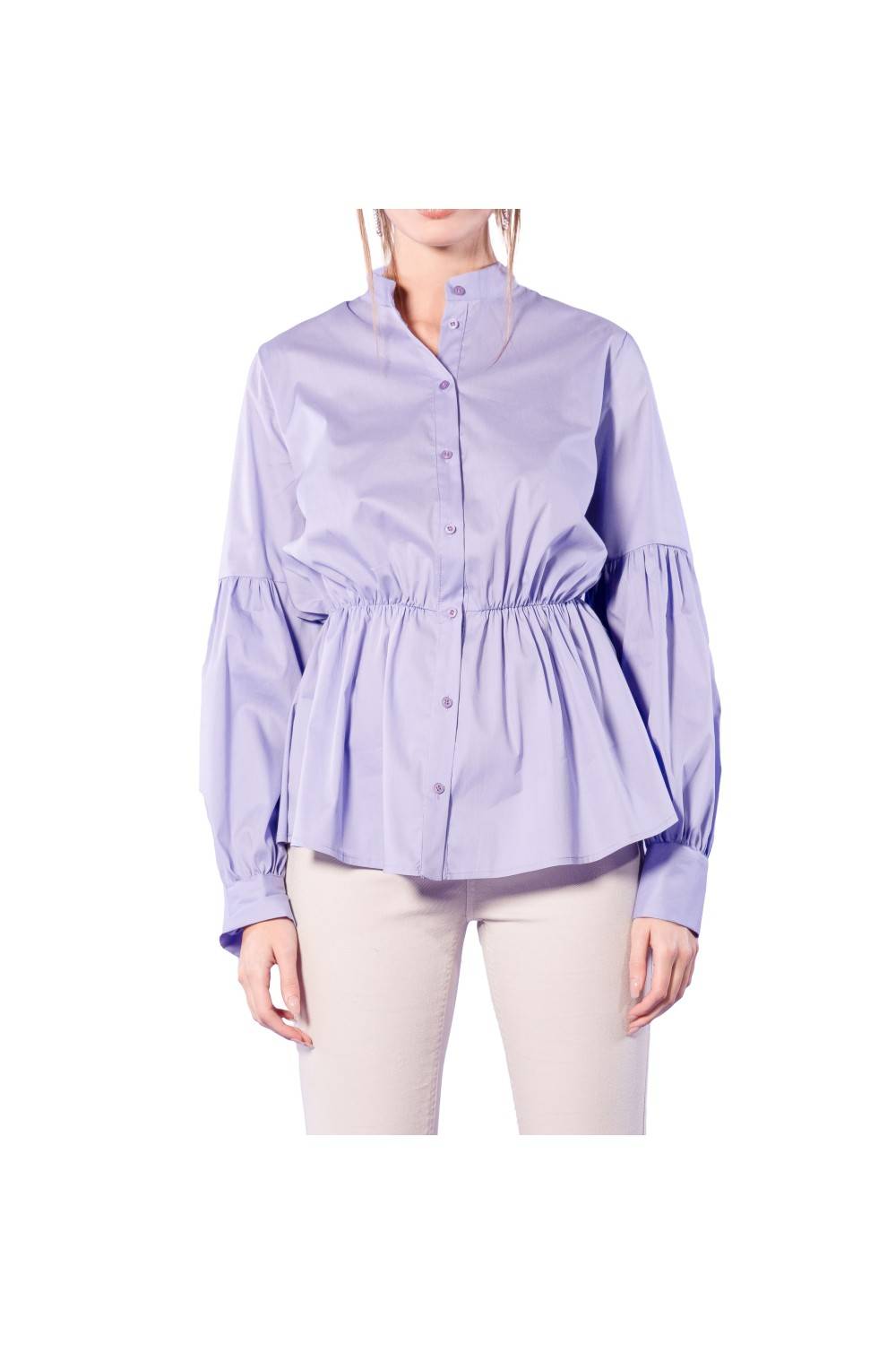 Nualy CAMICIA IN POPELINE CON MANICA A SBUFFO 2025