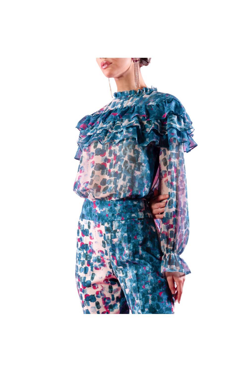 Nualy CAMICIA CON BALZE Online