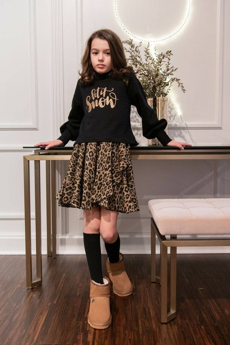 Olive E Miele GONNA BERTINA LEO LUREX Vendite Flash