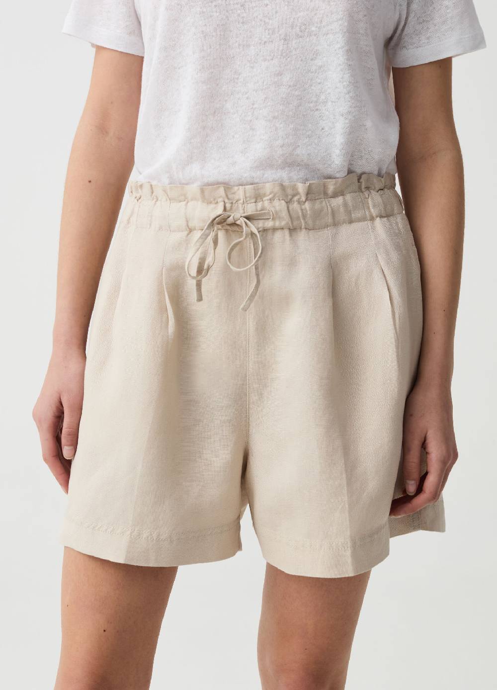 Ovs Shorts in lino e viscosa con pinces I Più Venduti