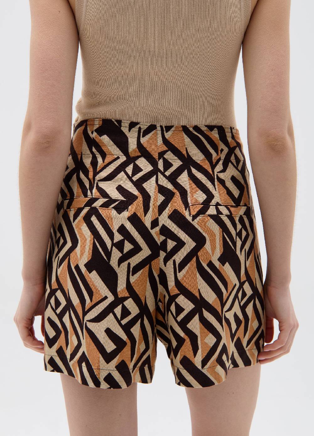 Ovs Shorts in lino e viscosa con pinces Negozio