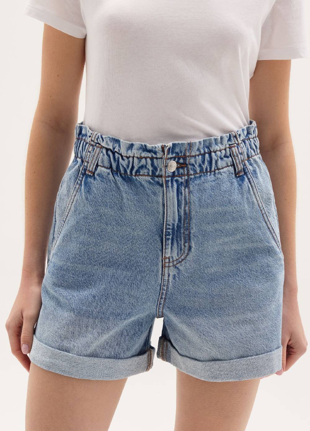 Ovs Shorts paper bag in denim Convenienza