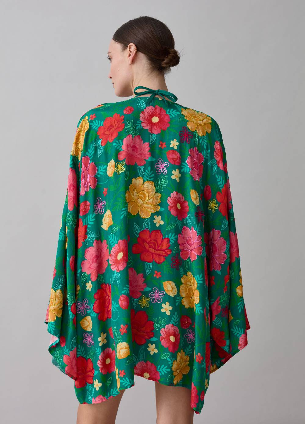 Ovs Kimono aperto copri costume floreale Presa