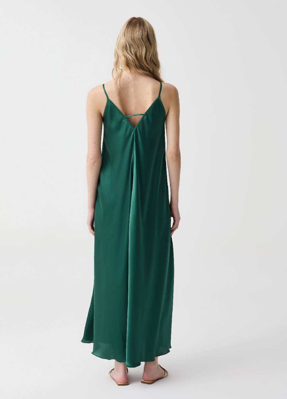 Ovs Vestito lungo in satin con spalline sottili Sconto