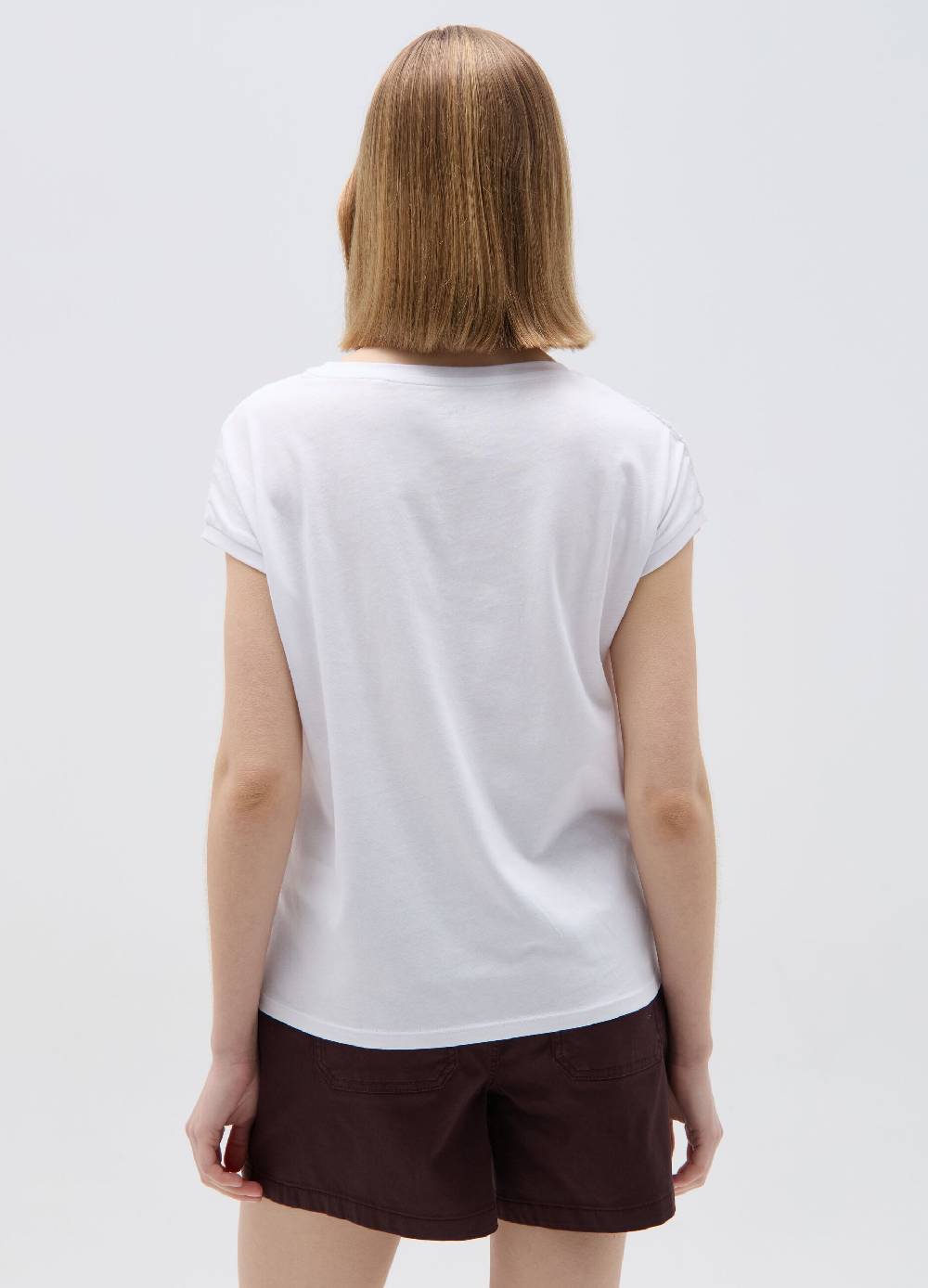 Ovs T-shirt in cotone con sangallo Online