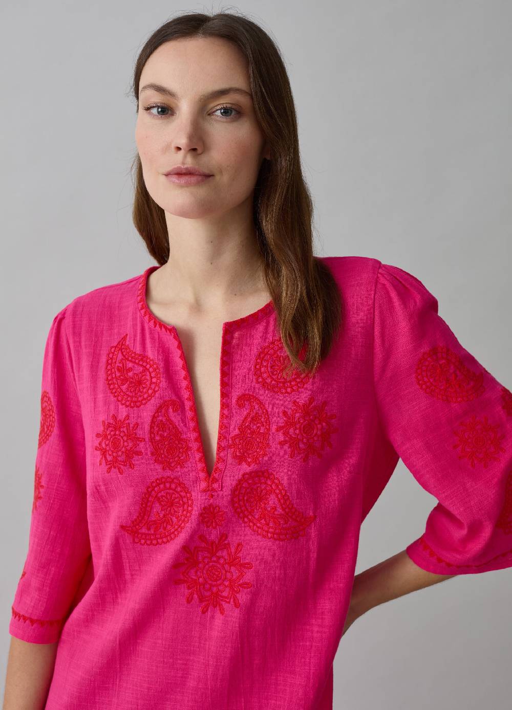 Ovs Caftano lungo copri costume ricami paisley Shopping Online