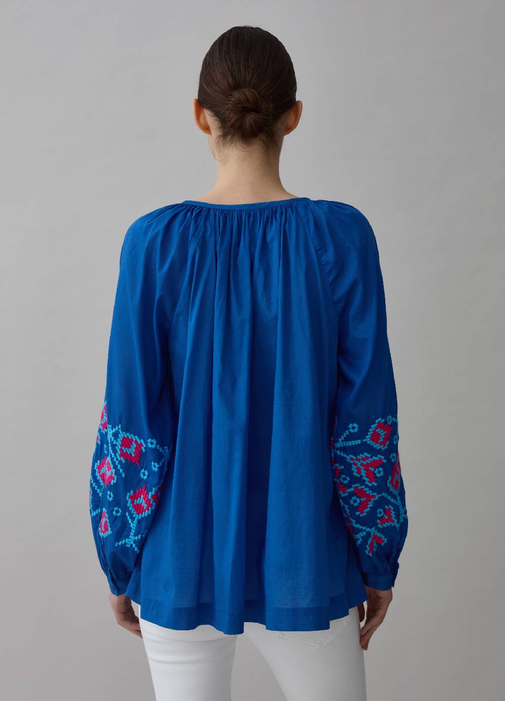 Ovs Blusa over con ricami etnici e nappine Vendita Calda