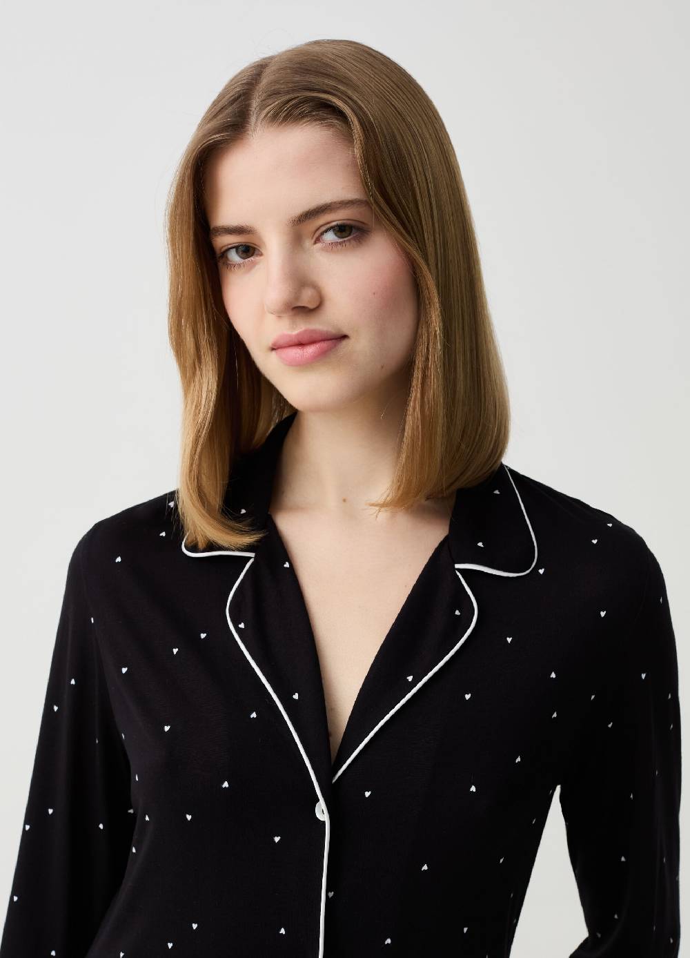 Ovs Camicia da notte con stampa cuoricini Sottocosto