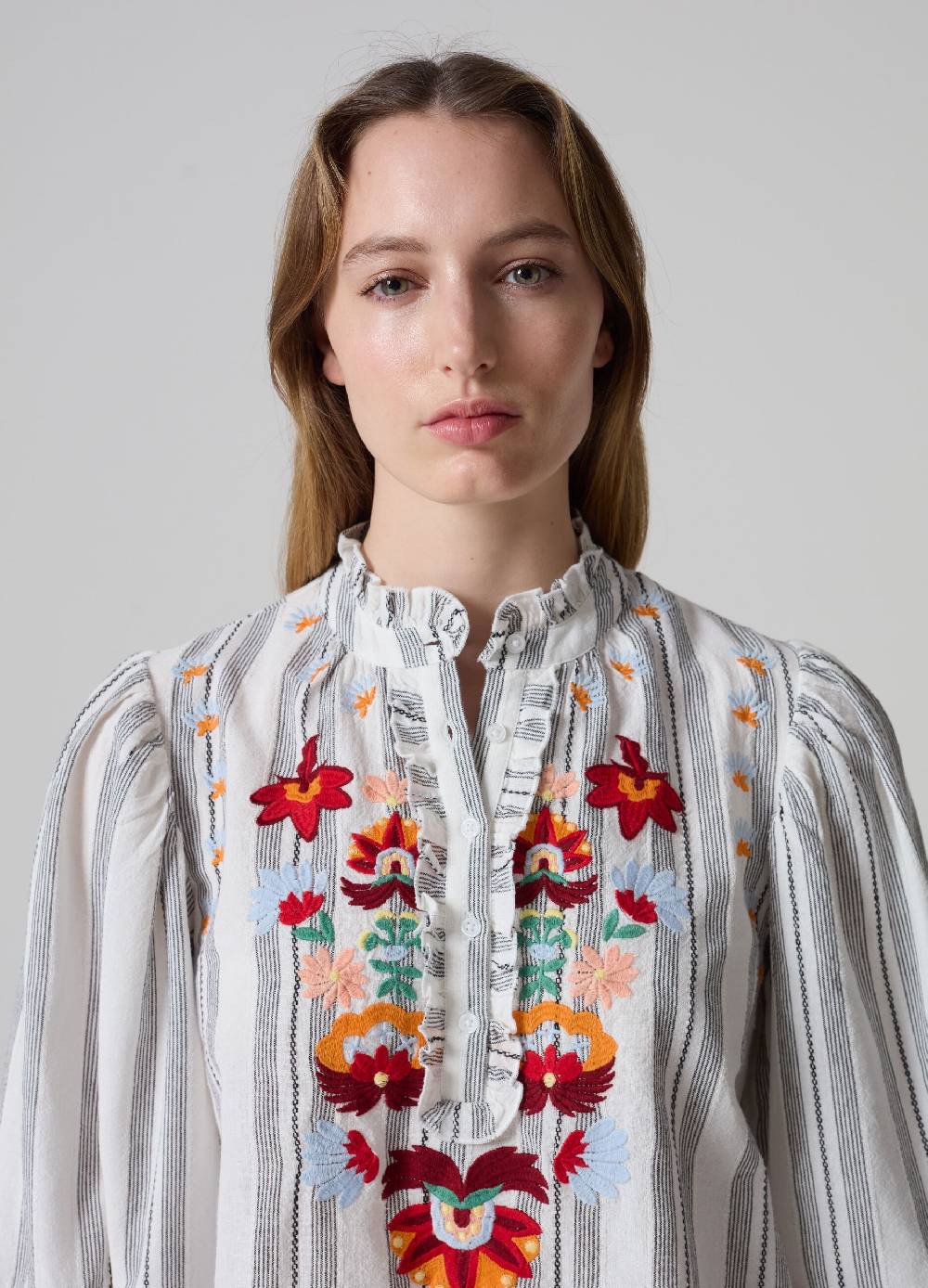 Ovs Blusa a righe con fiori ricamati Acquista Ora