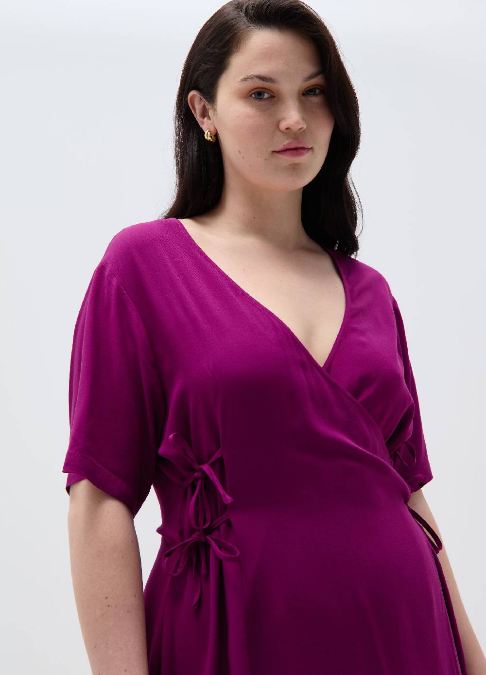 Ovs Vestito midi con laccetti laterali Curvy Vendita Economica