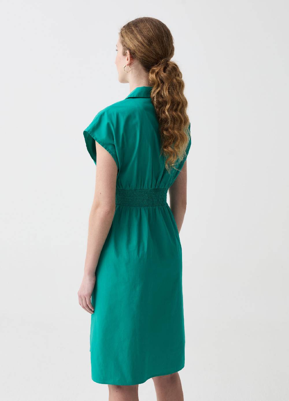 Ovs Vestito midi scollo a V con colletto In Saldo
