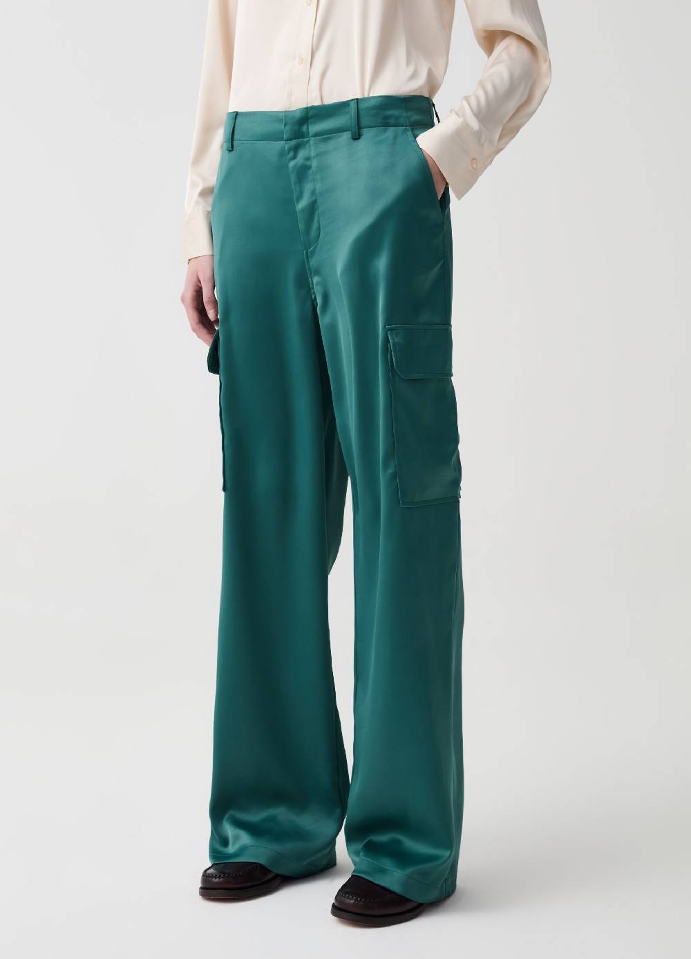 Ovs Pantalone cargo in satin In Linea