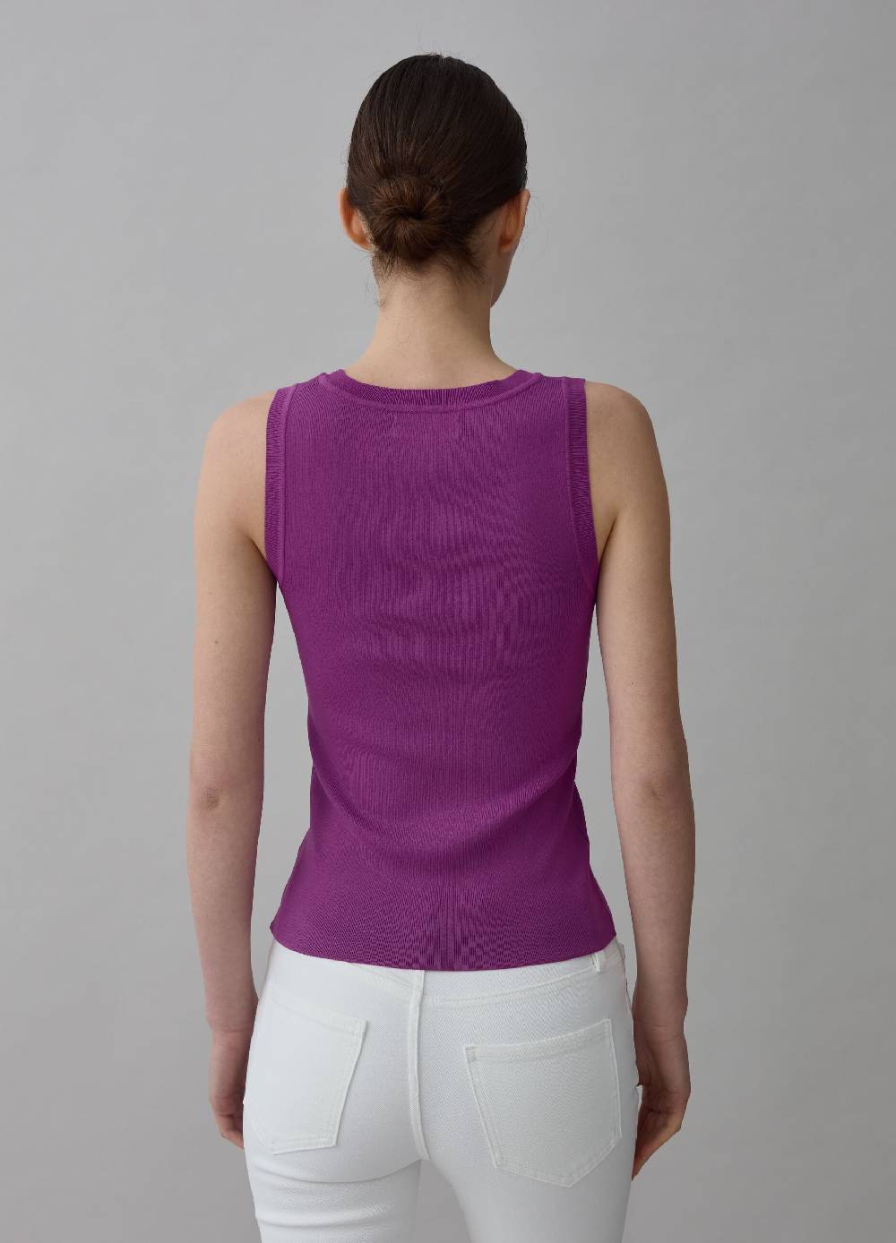 Ovs Tank top a costine con scollo rotondo Nuovo
