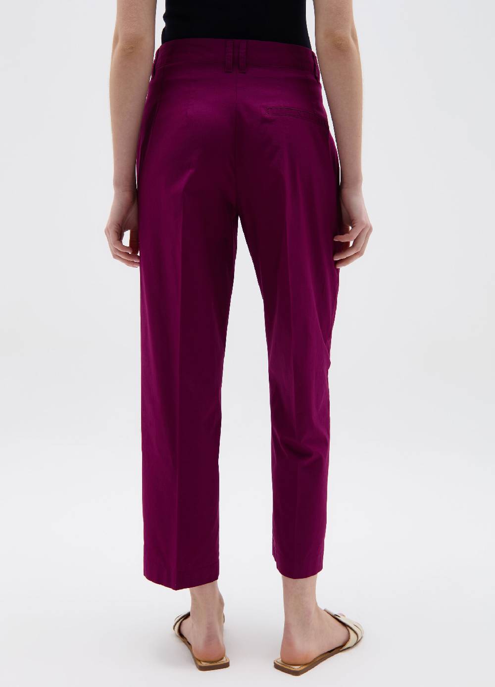 Ovs Pantalone a sigaretta crop con pinces Fino Al -60%