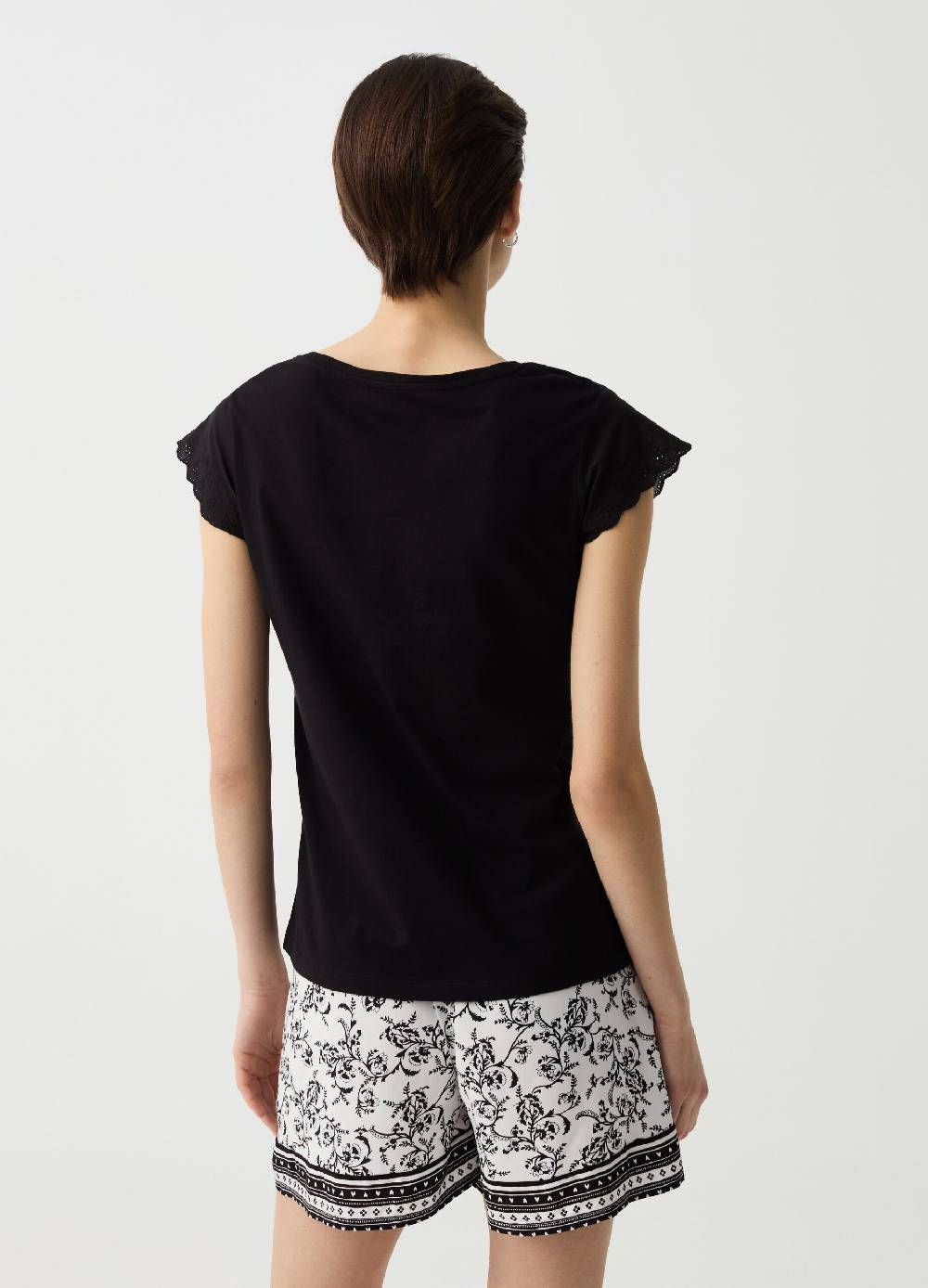 Ovs Pigiama corto in cotone bio e viscosa Shopping Online