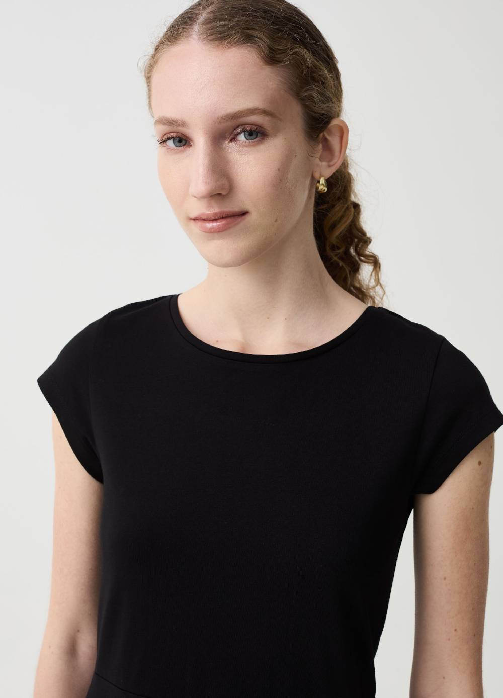 Ovs Vestito Essential corto in cotone Economico