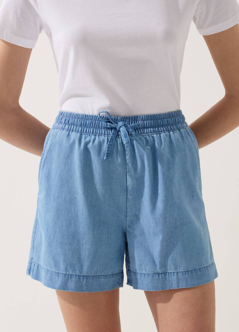 Ovs Shorts fluido effetto denim con coulisse Vendita Economica