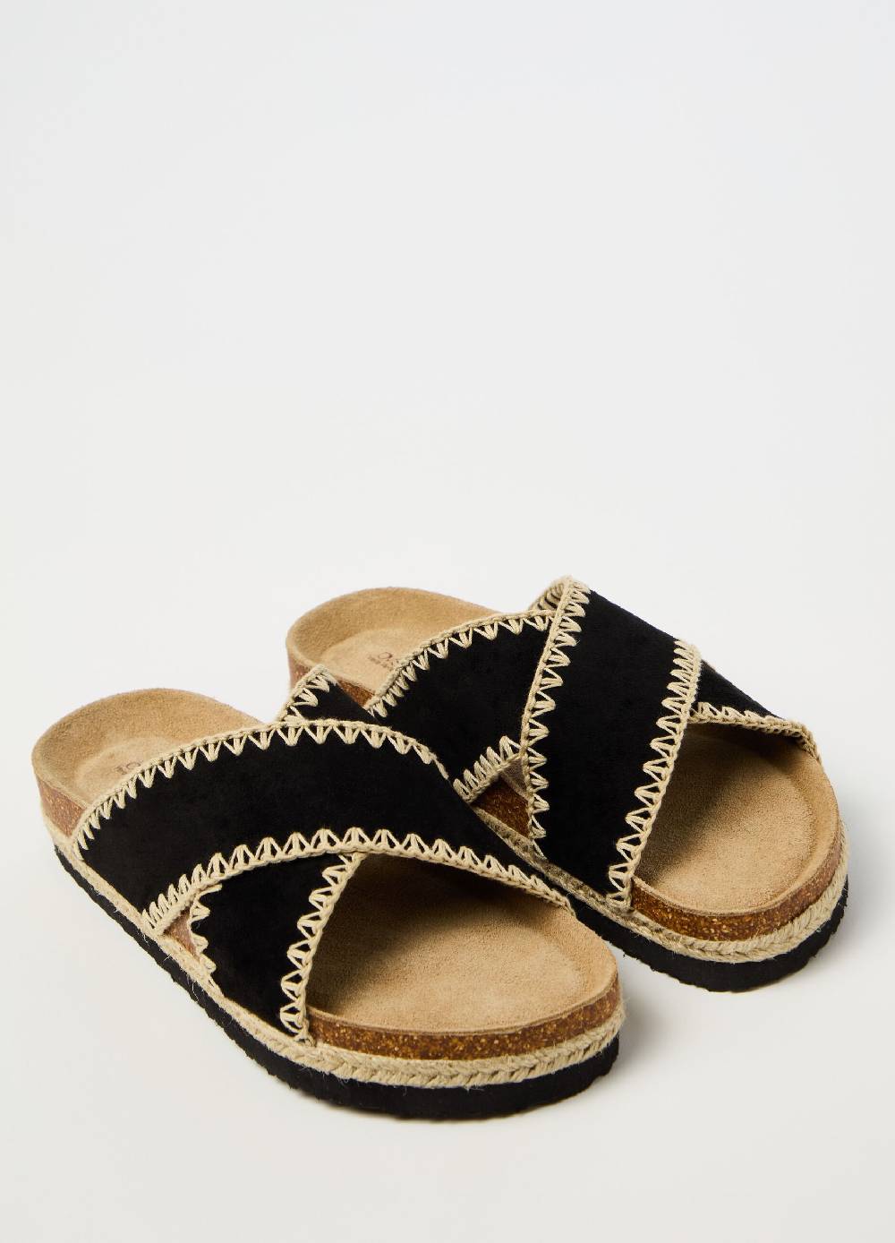 Ovs Ciabatte a fascia in suede Acquista Ora