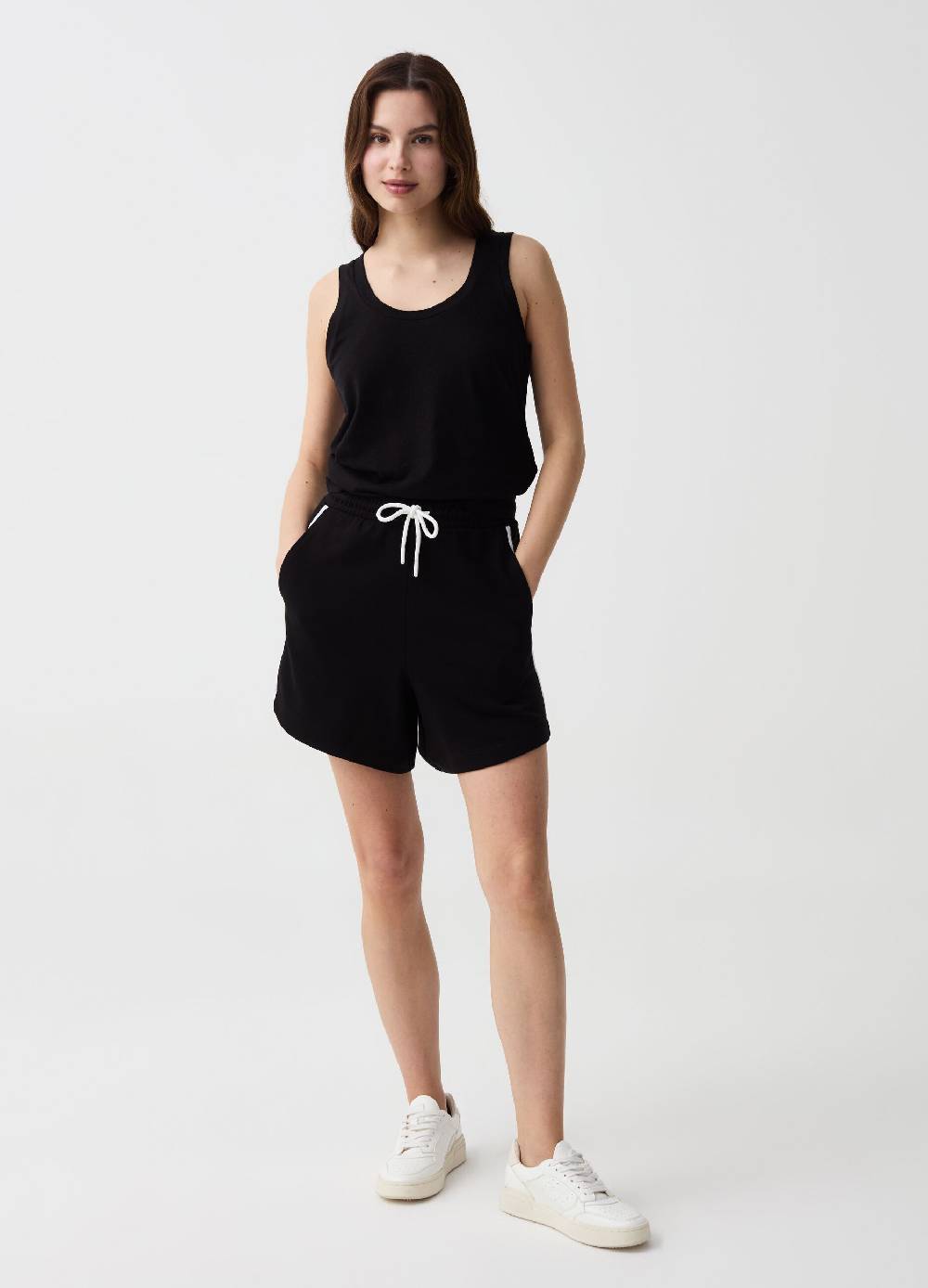 Ovs Bermuda jogger Essential con profili rigati