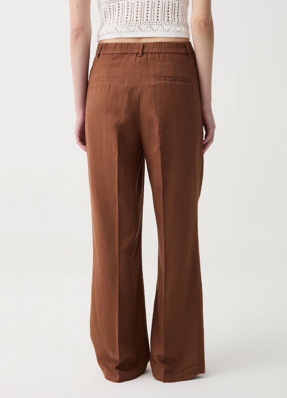 Ovs Pantalone wide leg con pinces In Vendita