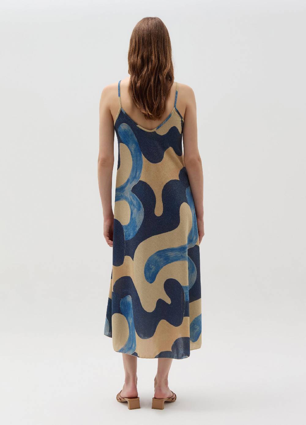 Ovs Vestito lungo in lurex fantasia a onde Moda