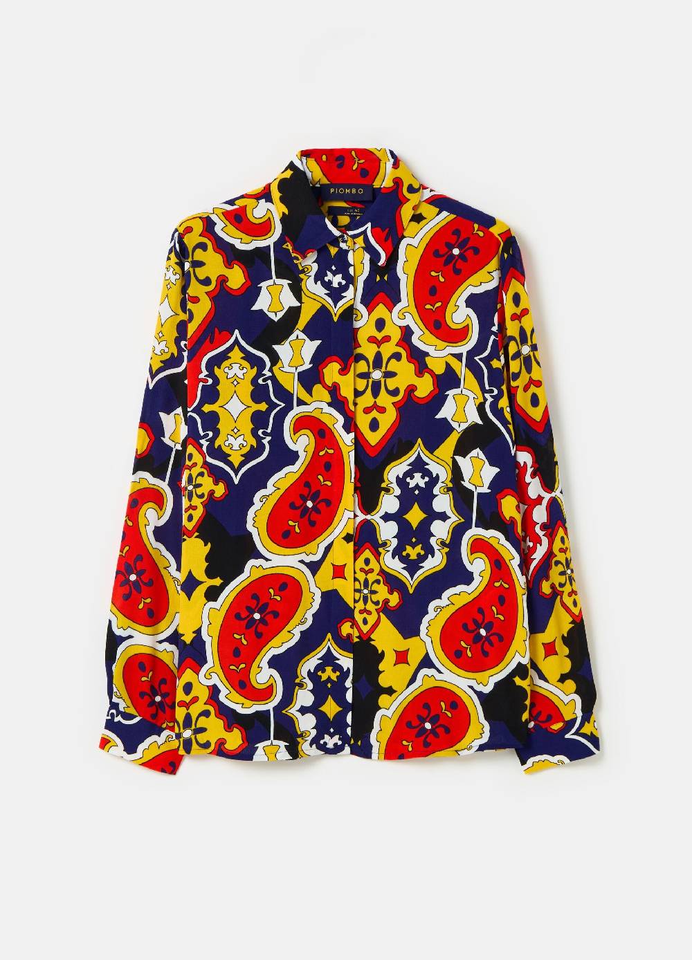 Ovs Camicia in crêpe con stampa all-over Italia
