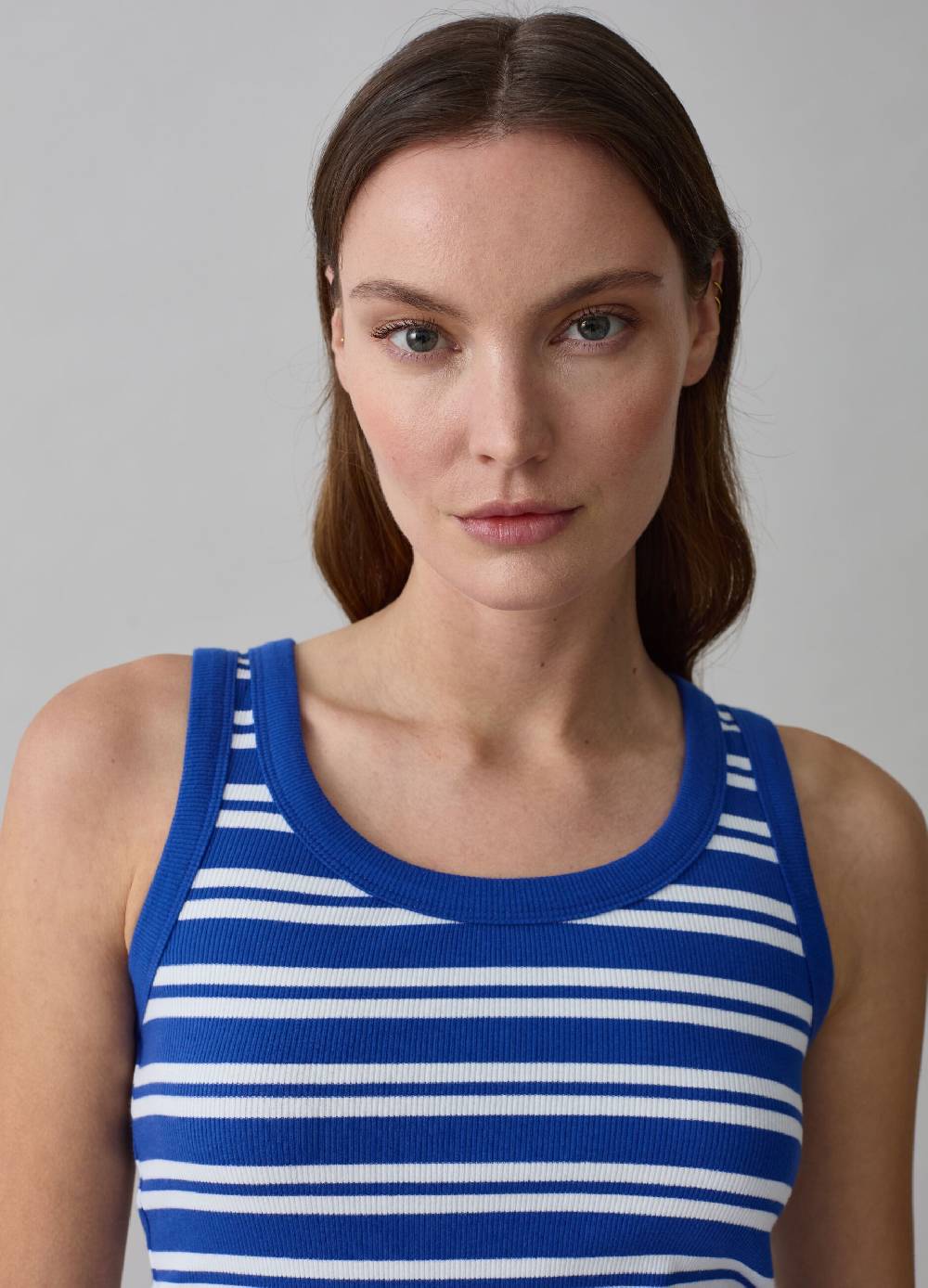 Ovs Tank top a costine fantasia a righe In Linea