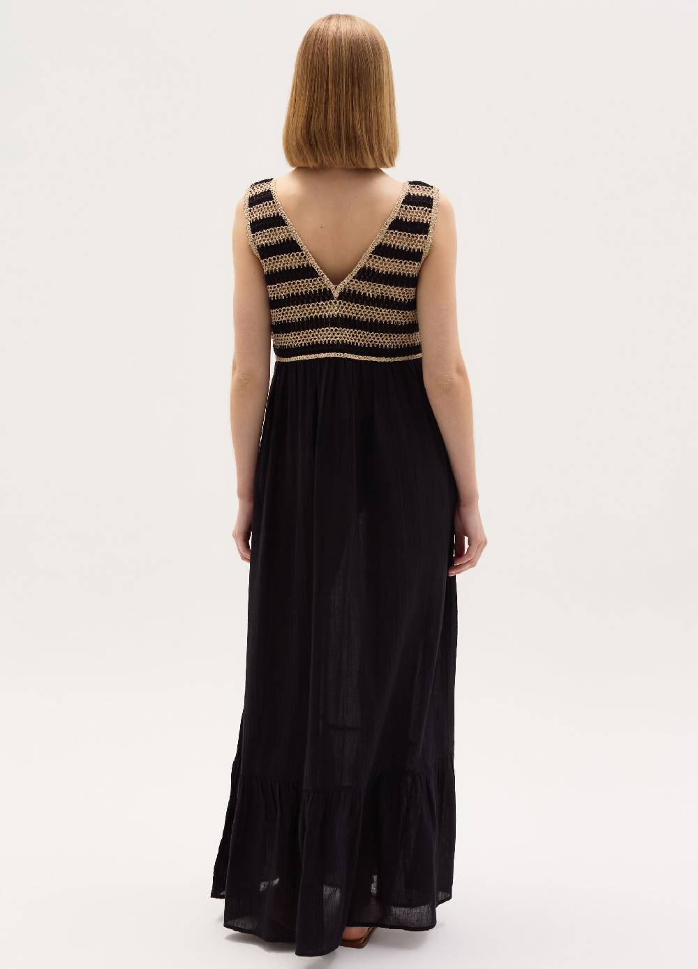 Ovs Abito lungo copri costume con top crochet Online