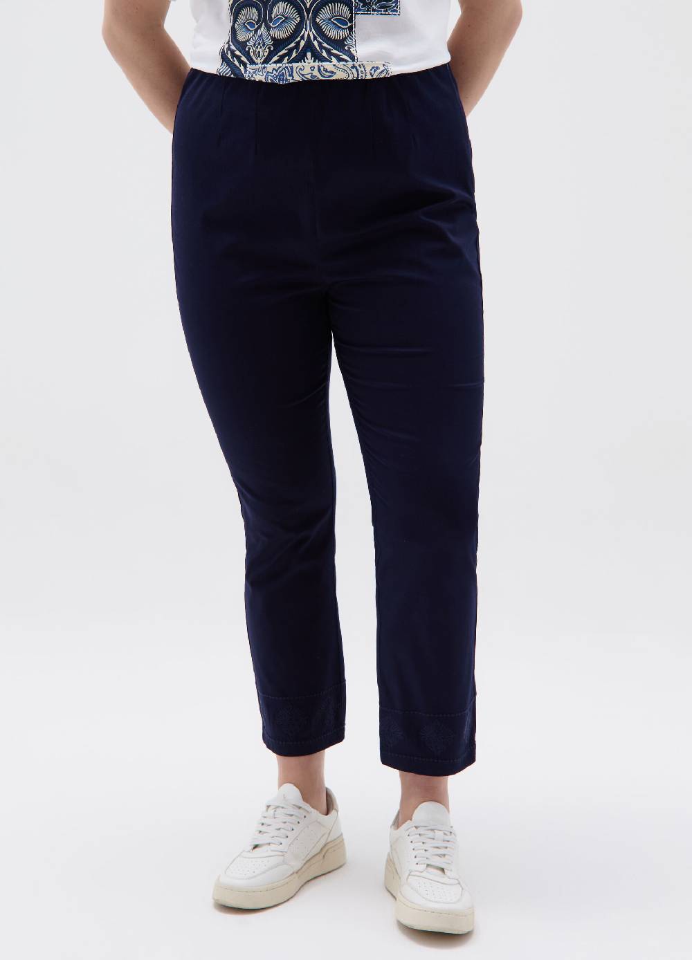 Ovs Pantalone a sigaretta con sangallo Curvy Saldi Di Fabbrica