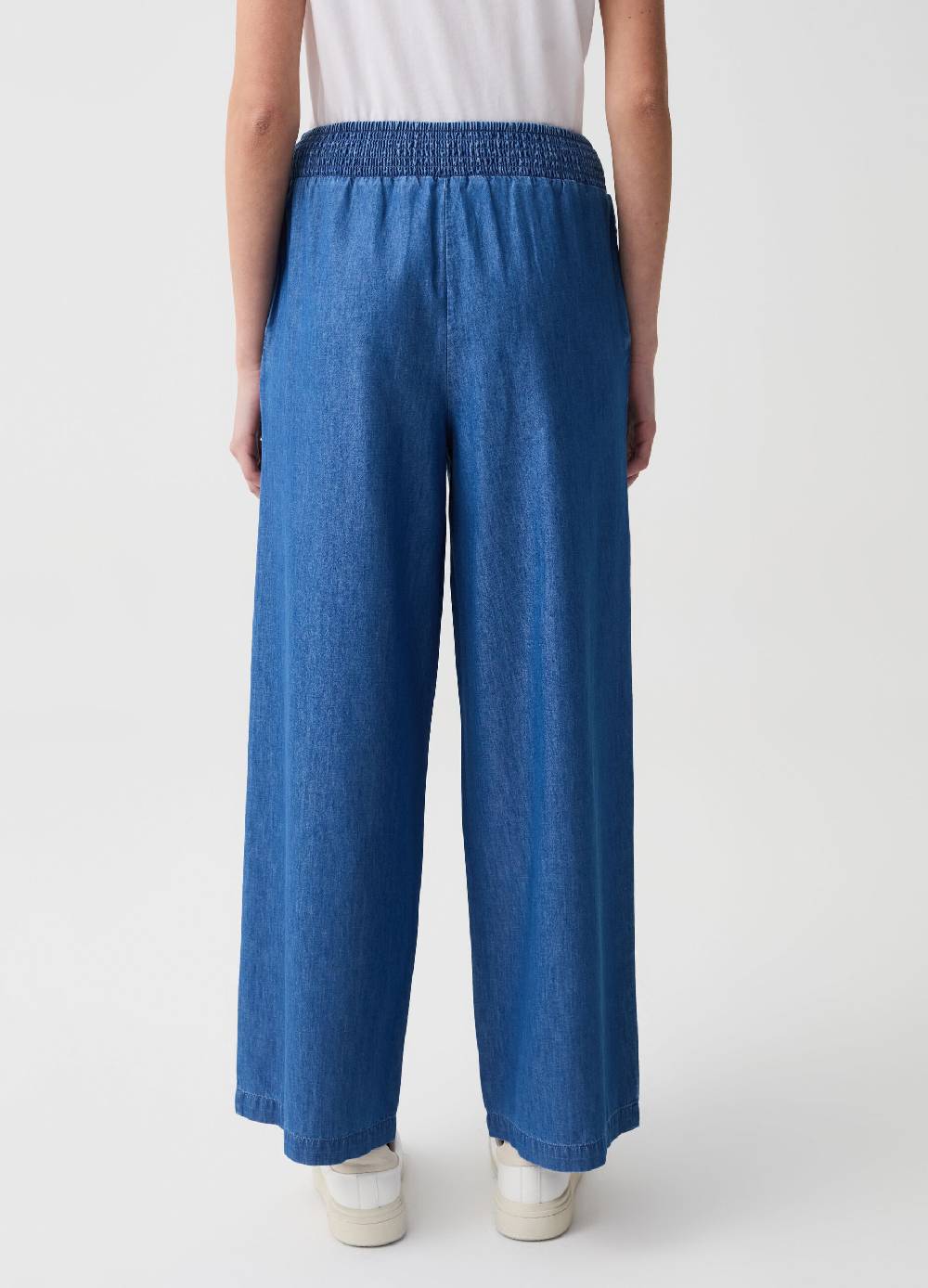 Ovs Jeans wide leg in tessuto fluido In Saldo