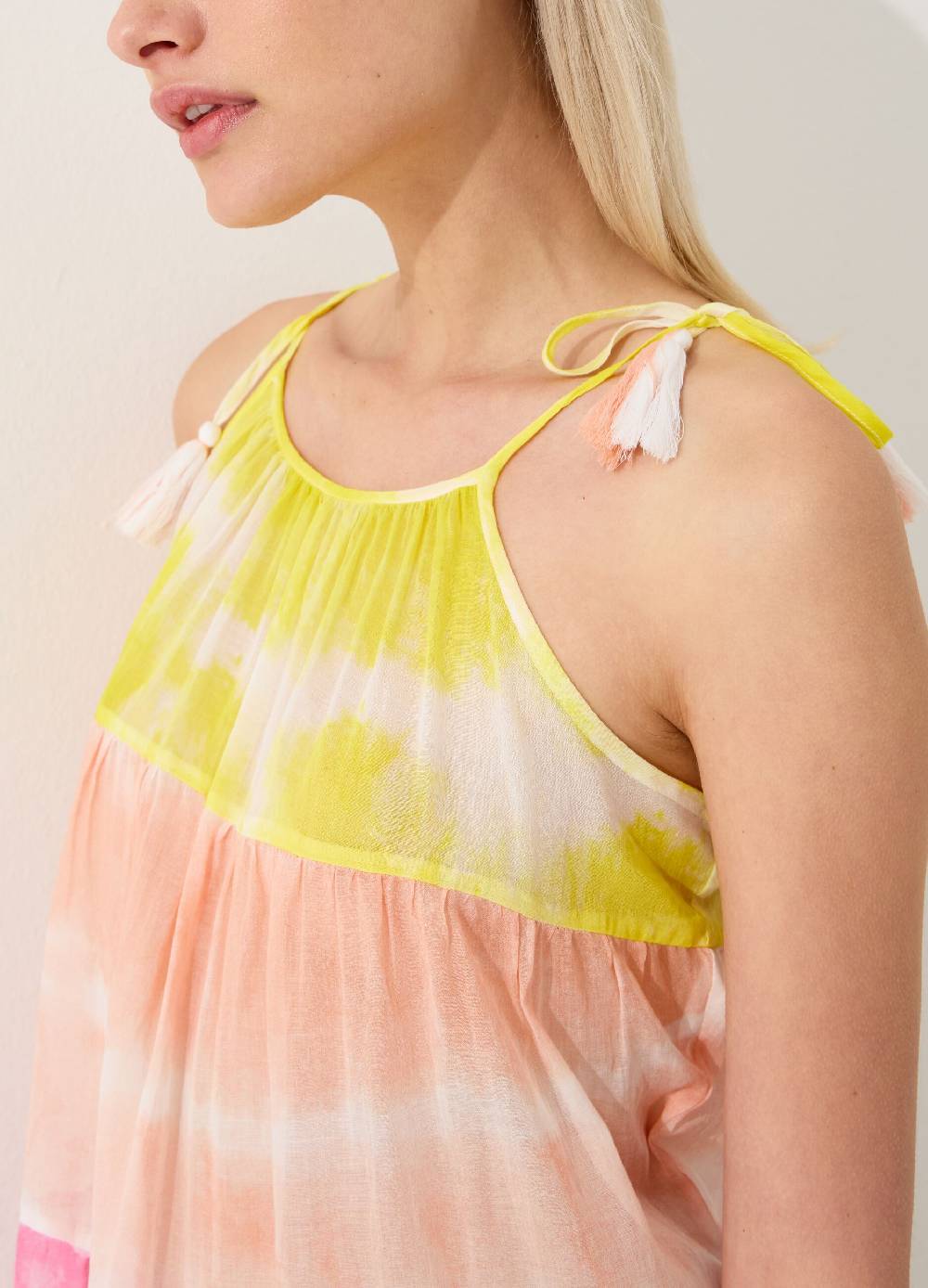 Ovs Vestito copri costume a balze Tie Dye Nuova