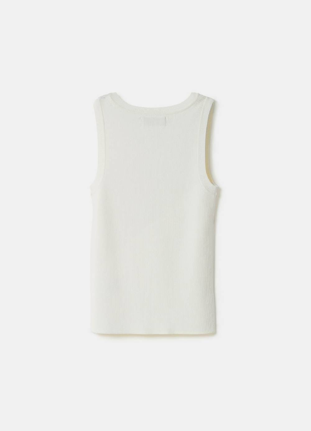 Ovs Tank top a costine con scollo rotondo Moda