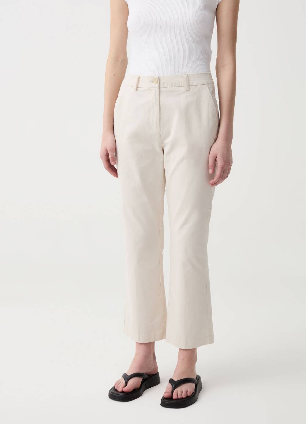 Ovs Pantalone crop a sigaretta in cotone 2025