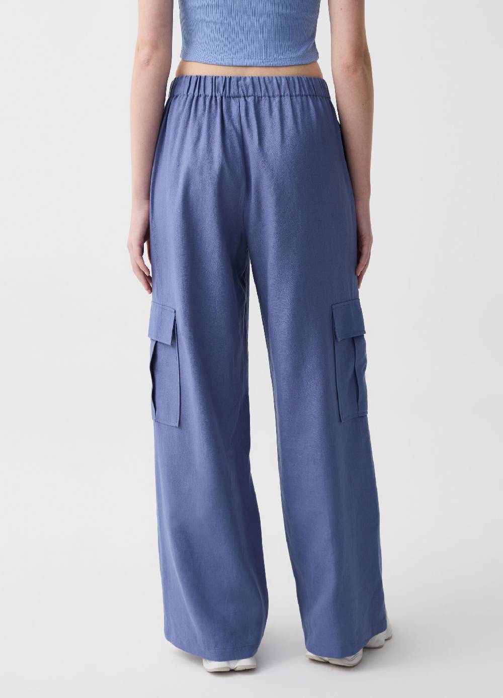 Ovs Pantaloni cargo in lino e viscosa In Linea