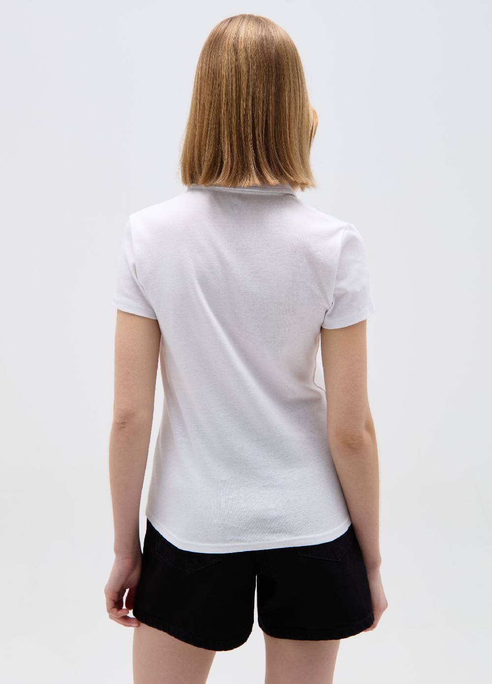 Ovs T-shirt scollo a polo con inserto crochet Promozione