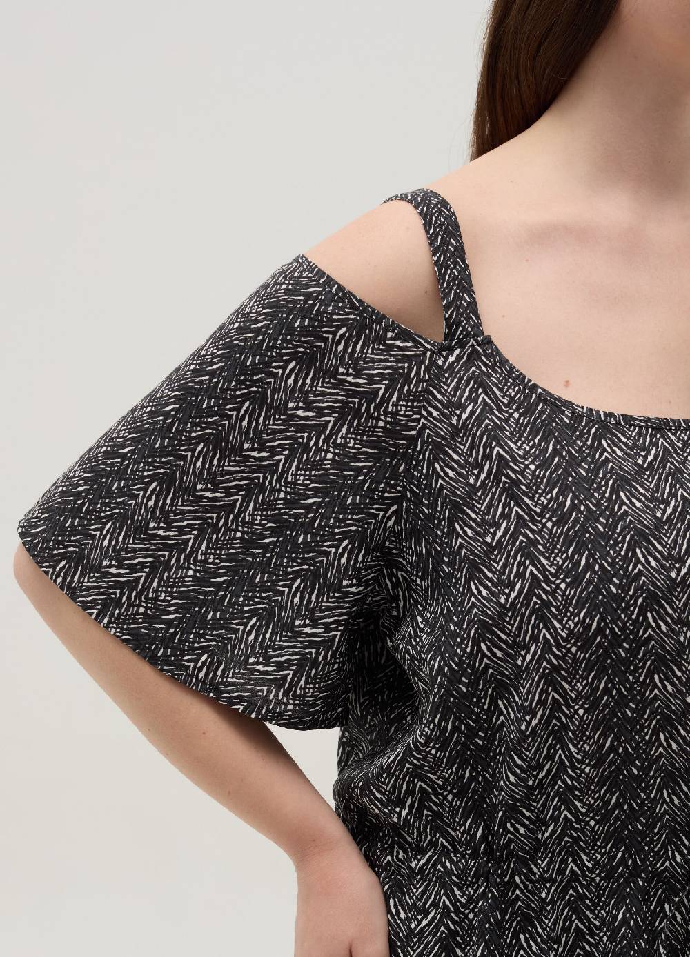 Ovs Blusa stampata con spalle scoperte Curvy Negozi Online
