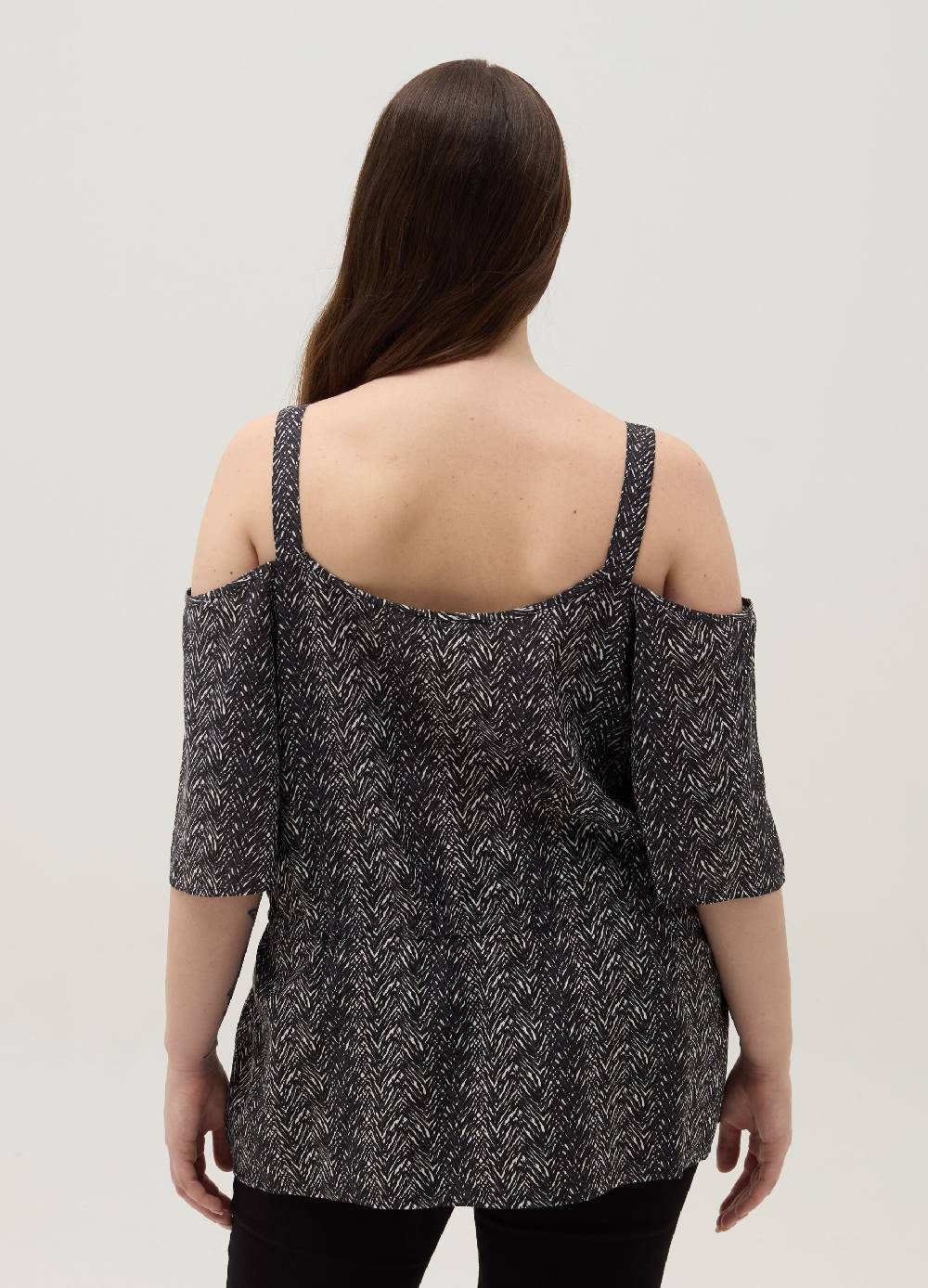 Ovs Blusa stampata con spalle scoperte Curvy Negozi Online