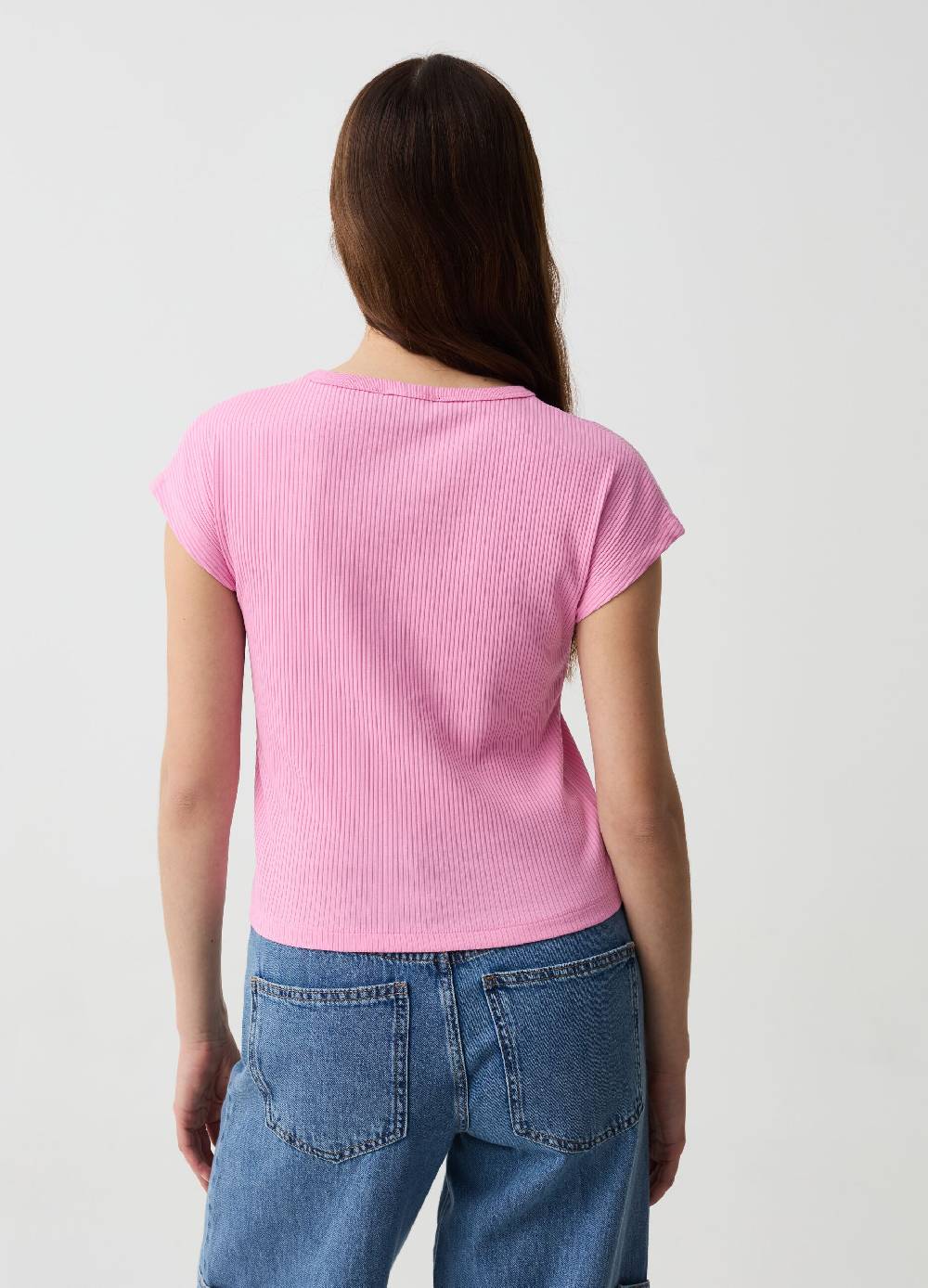 Ovs T-shirt Essential a costine con maniche kimono Sottocosto