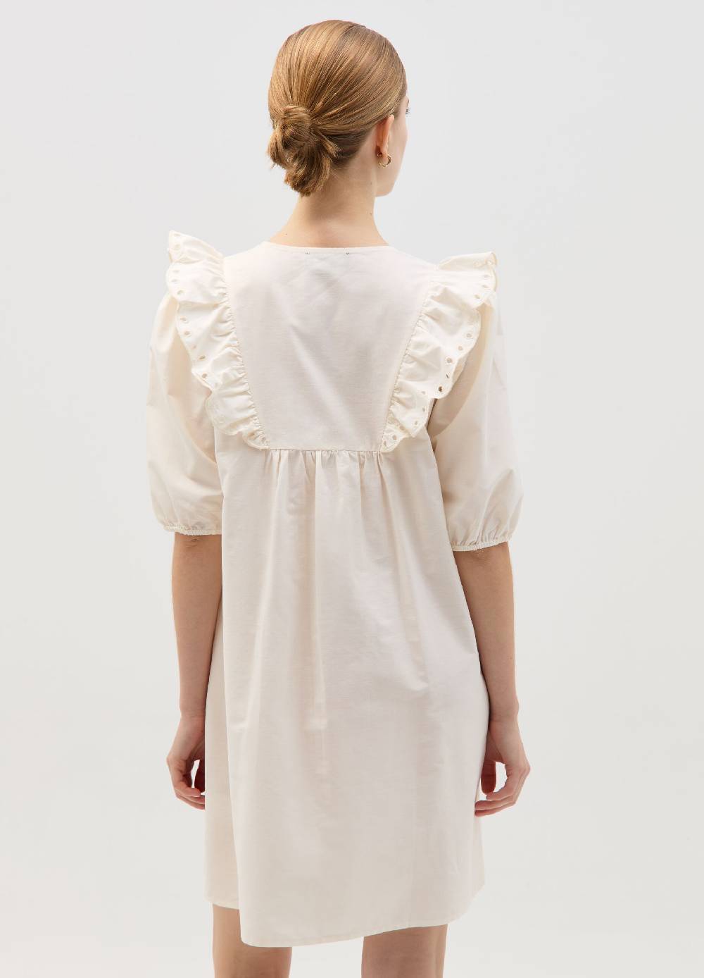 Ovs Vestito corto con volant in sangallo Sconto
