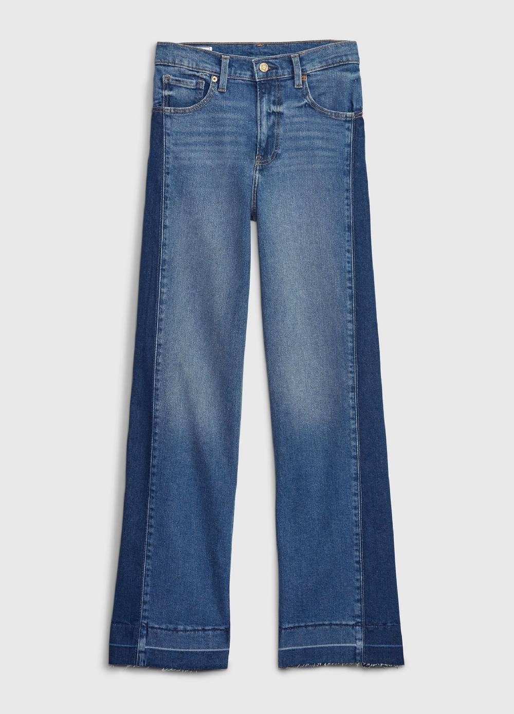 Ovs Jeans wide leg bicolore a vita alta Offerta